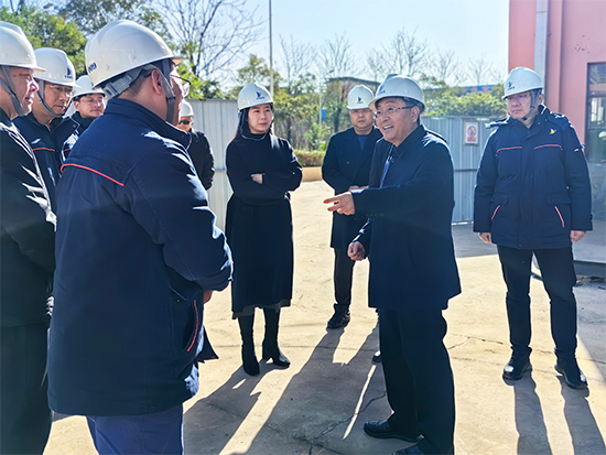 鄭州市生態環境局登封分局調研公司超低排放改造情況